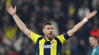 Anderlecht'i 3-0 yenen Fenerbahçe'de dün Edin Dzeko 75. dakikada oyundan