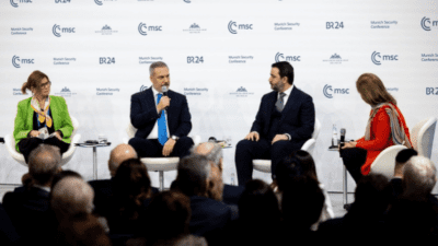 61. Münih Güvenlik Konferansı'nda konuşan Dışişleri Bakanı Fidan, Suriye'de tek