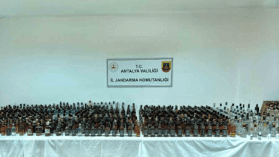 Antalya’nın Döşemealtı ilçesinde jandarma tarafından düzenlenen operasyonda çok sayıda kaçak