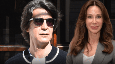 Demet Şener, eski eşi İbrahim Kutluay'ın soğuk havaya meydan okuyarak,