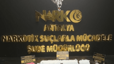 Antalya’da son bir haftada düzenlenen narkotik operasyonlarında 37 şüpheli yakalanırken,