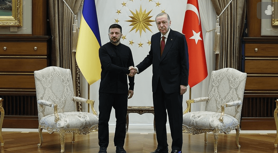 Cumhurbaşkanı Recep Tayyip Erdoğan, Ukrayna Devlet Başkanı Volodimir Zelenskiy ile