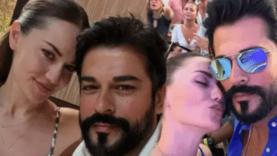 Ünlü oyuncu Burak Özçivit, eşi Fahriye Evcen’le olan pozunu sosyal