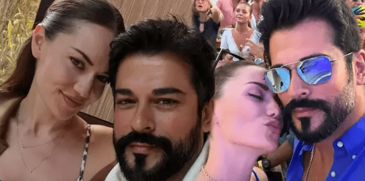 Ünlü oyuncu Burak Özçivit, eşi Fahriye Evcen’le olan pozunu sosyal