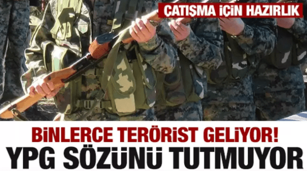PKK/YPG, Şam yönetimini oyalarken yoğun şekilde terörist, silah ve mühimmat