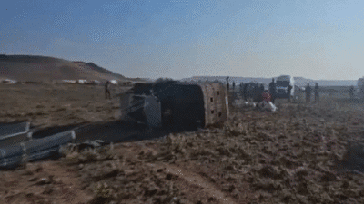 Aksaray’da Ihlara bölgesinden havalanan bir sıcak hava balonu, anlık rüzgar