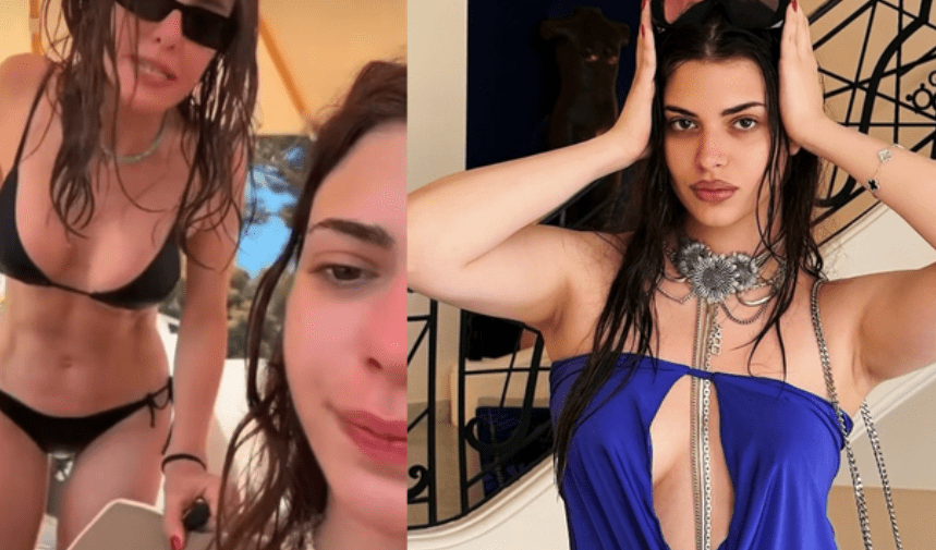 Derin Talu, annesi Defne Samyeli ve ablası Deren Talu ile