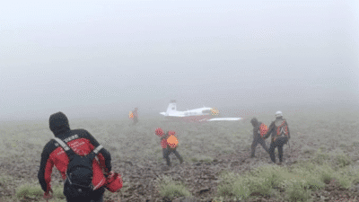 Erzurum-Rize arasında düşen özel uçağın enkazına ulaşıldı. Rize Valisi İhsan