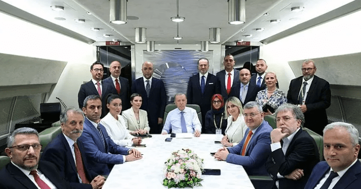 Başkan Recep Tayyip Erdoğan, KKTC ziyareti dönüşü gazetecilere yaptığı açıklamada