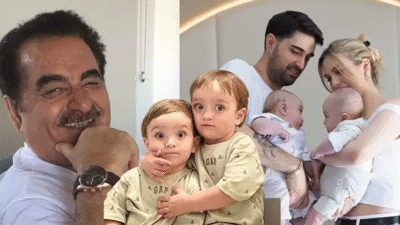 Ünlü şarkıcı İbrahim Tatlıses Oğlu İdo'nun çocuklarını ekran görüntüsü yaparak