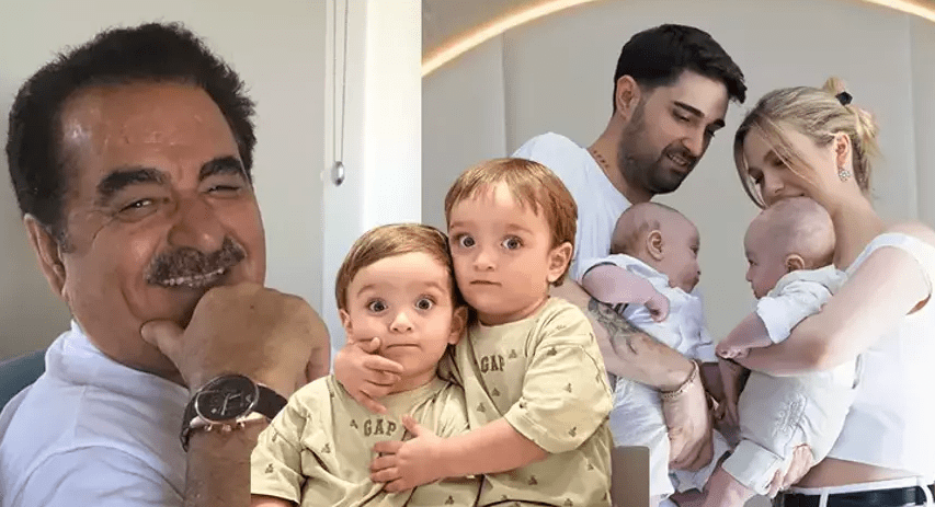 Ünlü şarkıcı İbrahim Tatlıses Oğlu İdo'nun çocuklarını ekran görüntüsü yaparak