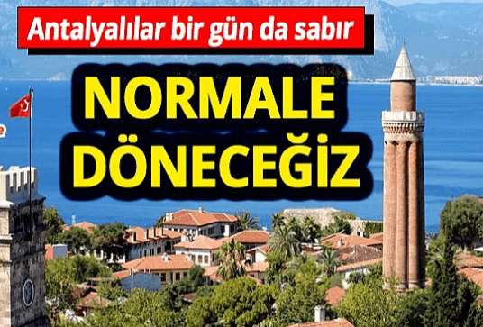 Antalya Meteoroloji 4. Bölge Müdürlüğünden yapılan açıklamada yarın hava az
