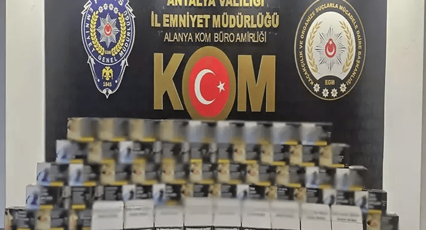 Antalya'da kaçakçılık ve organize suçlarla mücadele kapsamında son bir haftada
