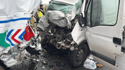 Aksaray'da meydana gelen trafik kazasında 2 askeri personel şehit oldu,