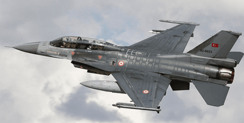 Milli Savunma Bakanlığı kaynakları, Türkiye’ye ait 2 adet F-16 savaş