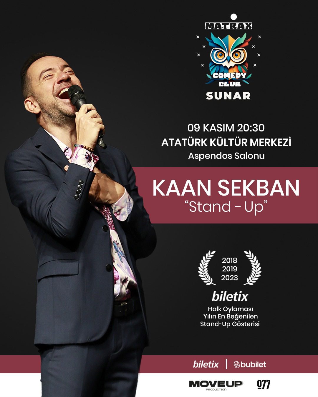 Mizahın güçlü sesi Kaan Sekban, Türkiye’nin dört bir yanında yoğun