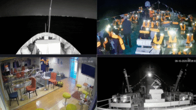 İsrail donanması unsurları, Gazze Şeridi'ne uygulanan yasa dışı ablukayı delmek