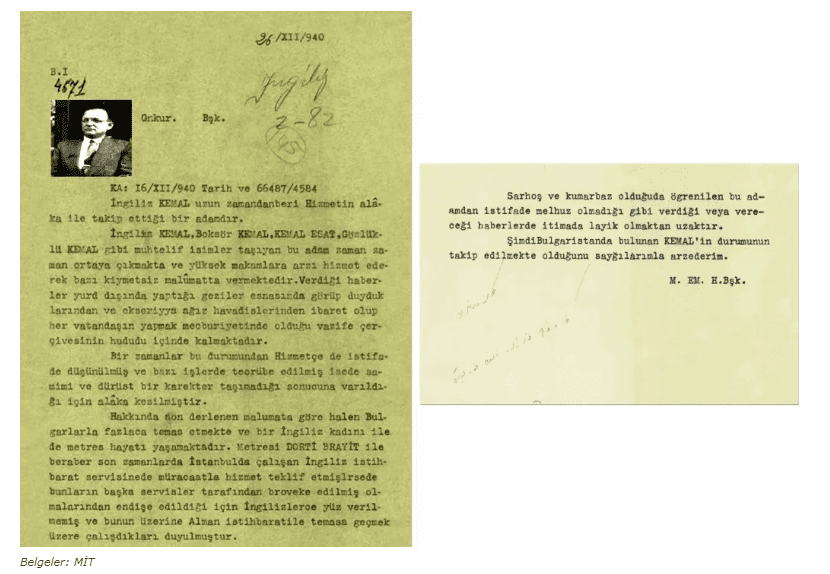 Milli İstihbarat Teşkilatı (MİT) ‘İngiliz Kemal’ olarak tanınan Ahmet Esat