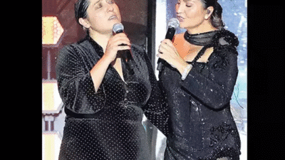 Sibel Can, kendisini dinlemeye gelen Kalben’le düet yaptı.