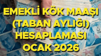 Yeni yıl emekli kök maaşı net tutarı hesaplama tablosu, 2026