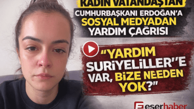 Geçim sıkıntısı yaşadığını belirten kadın vatandaş, sosyal medya üzerinden yalnızca