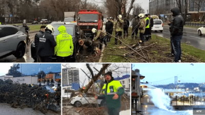İstanbul'da bugün lodos fırtınası etkili oldu. Rüzgarın hızı yer yer