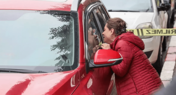 Antalya'da eşi Habip Topçu'nun otomobilinde ölü bulunduğu haberini alan Özge