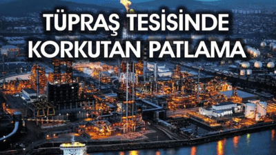 TÜPRAŞ İzmit rafinerisinde patlama meydana geldi. Bölgeye çok sayıda ekip