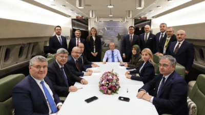 Erdoğan uçakta soruları yanıtladı, CHP'li belediyelerden Trump'ın "Gazze planı"na, Suudi