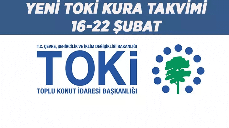 TOKİ KURA TAKVİMİ GÜNCEL: 16-22 Şubat TOKİ 500 bin sosyal konut projesi bu hafta hangi illerde kuralar çekilecek? İşte kura tarihi belli olan iller… TOKİ 500 bin sosyal konut projesinde kura heyecanı sürüyor. Çevre