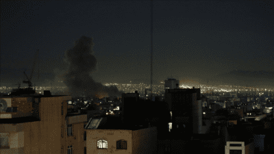 İsrail ordusunun İran'ın başkenti Tahran'a yeni saldırılar başlattığını duyurmasının ardından