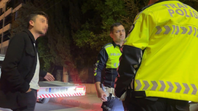 Burdur'da polis ekiplerinin 'dur' ihtarına uymayıp kaçan alkollü sürücü kısa
