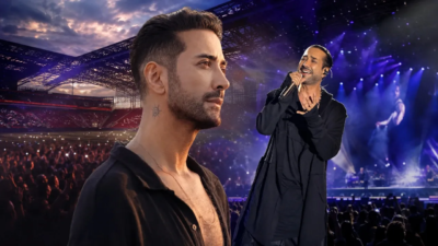 İzmir’de sahne alan şarkıcı Tan Taşçı, konser sırasında kullanılan alev