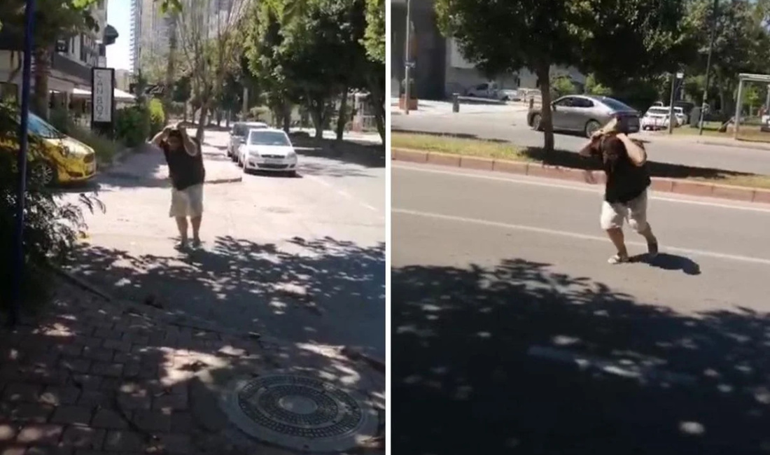 Yolda yürürken kargaların saldırısına uğradı, ne yapsa kurtulamadı Bayram tatili için Antalya’ya gelen bir vatandaş oteline döndüğü sırada