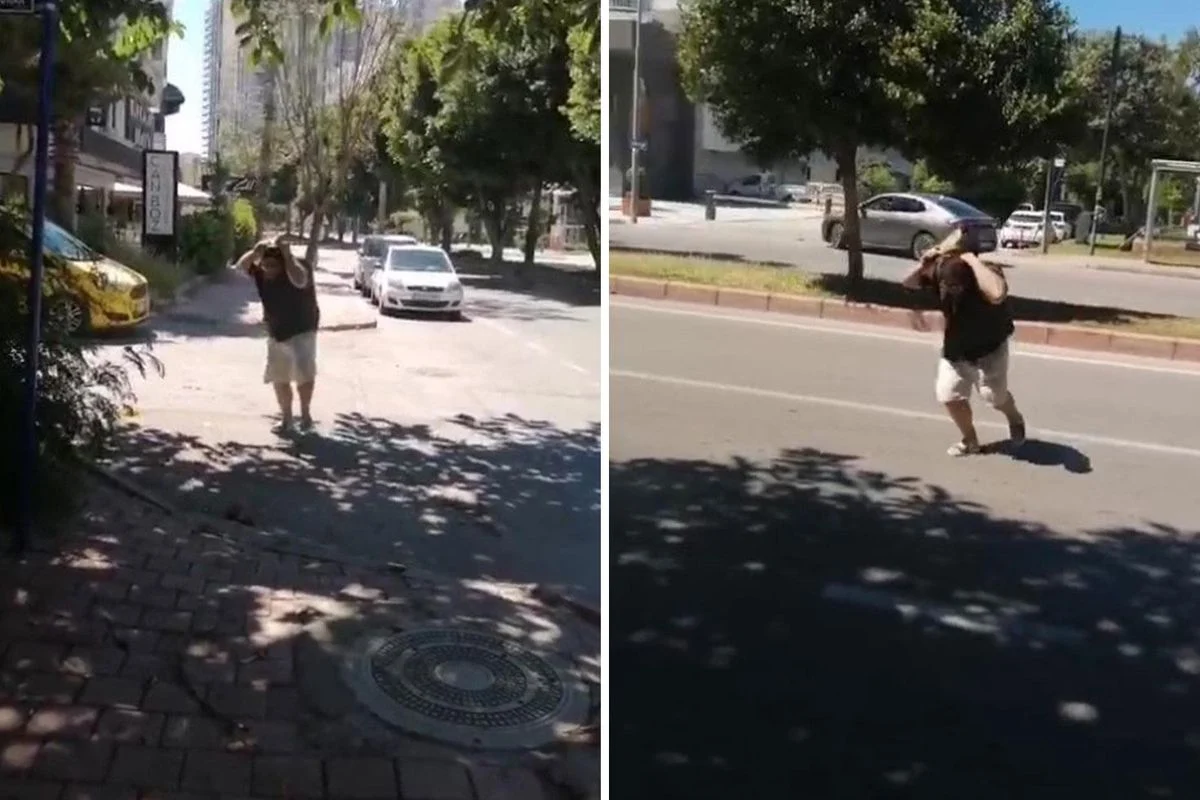 Bayram tatili için Antalya’ya gelen bir vatandaş oteline döndüğü sırada