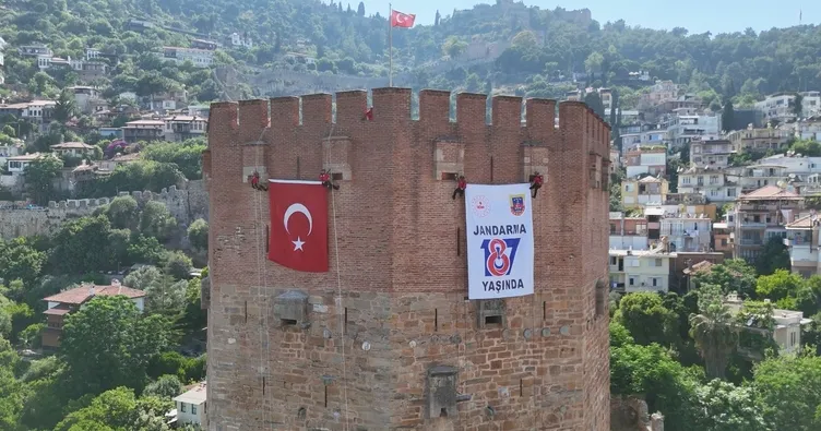Antalya’nın Alanya ilçesinde, Jandarma Genel Komutanlığı'nın 187'nci kuruluş yıl dönümü