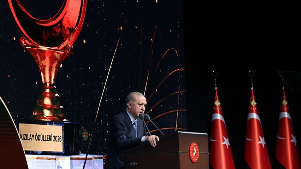 Başkan Recep Tayyip Erdoğan, Türk Kızılay Ödülleri Töreni'nde yaptığı açıklamalarda,
