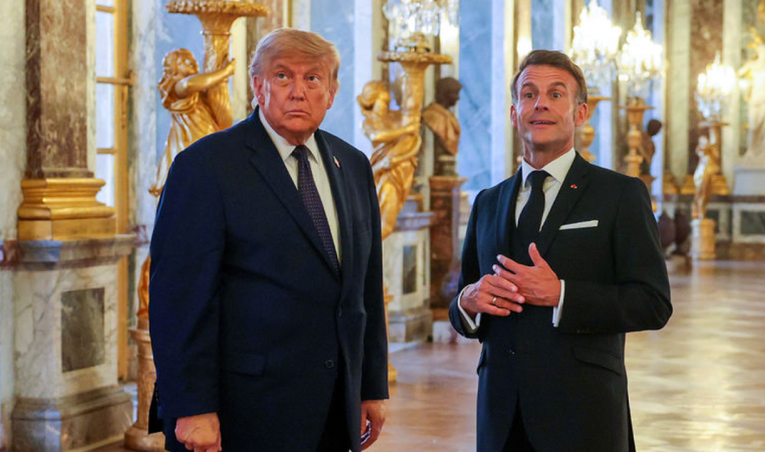 ABD-İran anlaşması yürürlükte Trump, anlaşmayı Fransa Cumhurbaşkanı Emmanuel Macron ile yemek yediği Versay