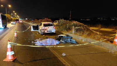 Antalya'nın Manavgat ilçesinde motosikletin otomobile arkadan çarpması sonucu 1 kişi