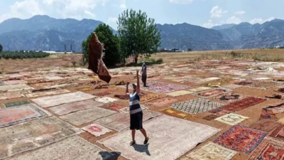 Antalya güneşinde yenilenen eski halılar yurt dışında 5 bin dolara alıcı buluyor Döşemealtı ilçesinde hasat sonrası boş kalan tarlalar, Türkiye'nin dört bir