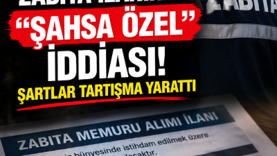 Spot: Bir belediyenin zabıta memuru alım ilanında yer alan KPSS