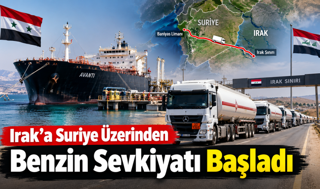 Irak’a Suriye Üzerinden Benzin Sevkiyatı Başladı Irak’taki akaryakıt sıkıntısının ardından Suriye üzerinden benzin sevkiyatı başladı. Baniyas