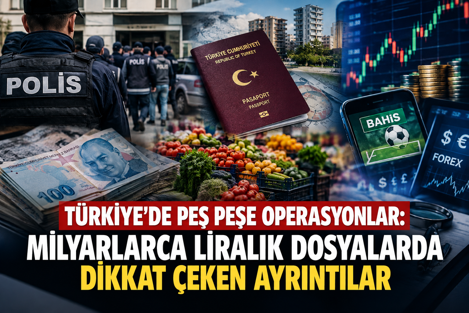 Türkiye'de son haftalarda farklı alanlarda yürütülen çok sayıda soruşturma ve