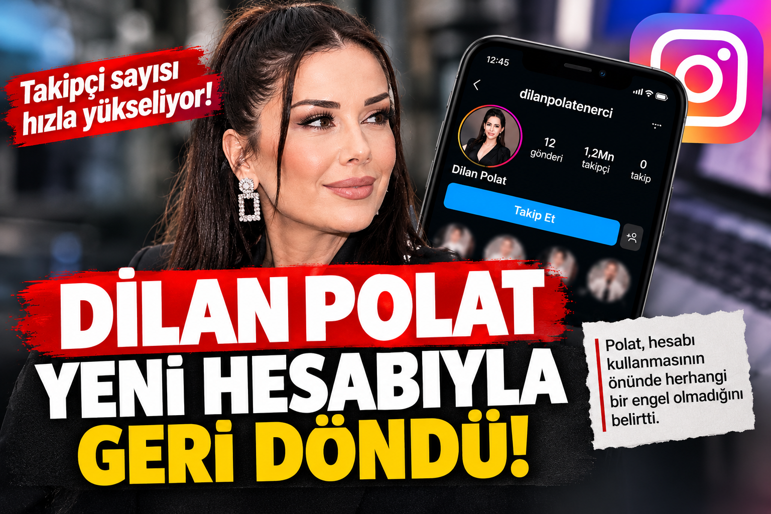 Sosyal medya fenomeni Dilan Polat, “dilanpolatenerci” kullanıcı adıyla yeni bir