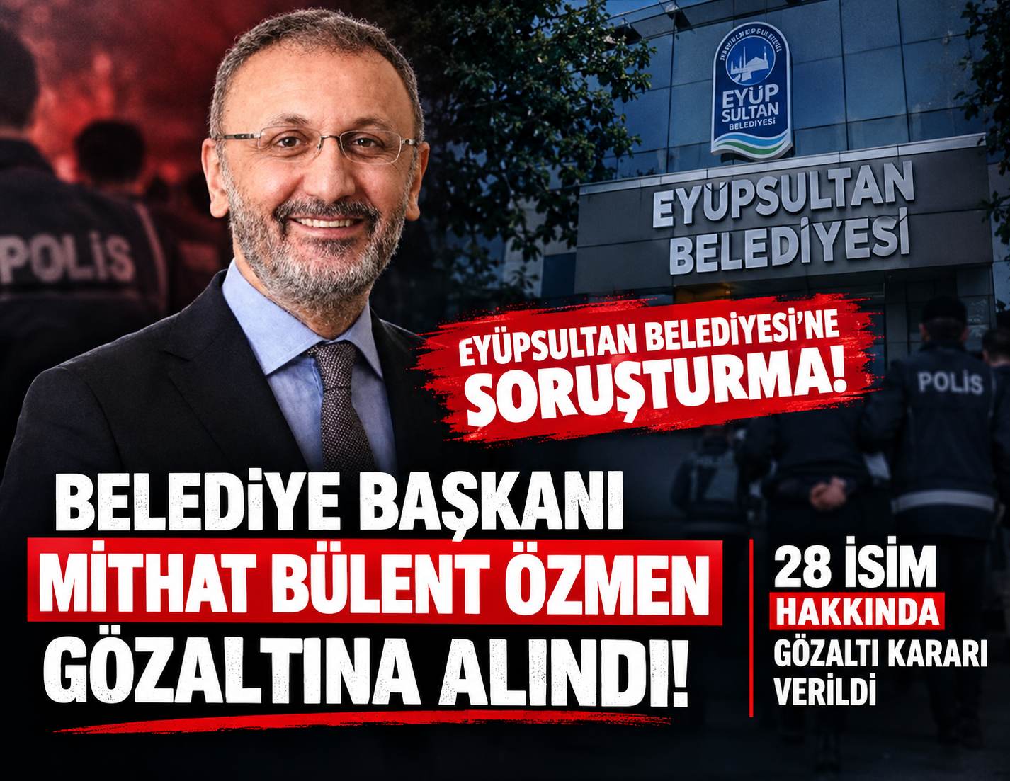 Ankara Cumhuriyet Başsavcılığı tarafından yürütülen soruşturma kapsamında Eyüpsultan Belediyesi’ne operasyon