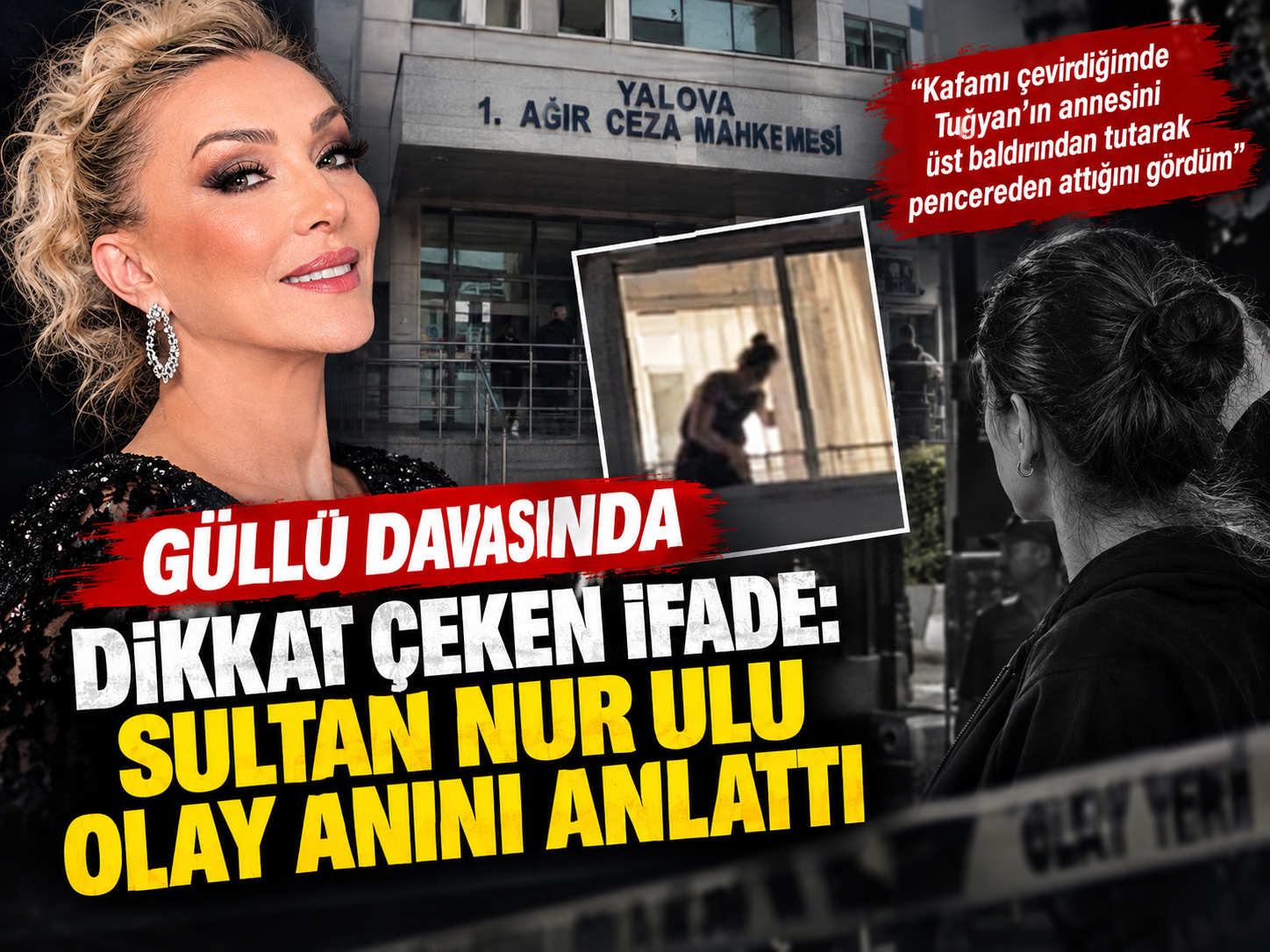 Yalova’nın Çınarcık ilçesinde şarkıcı Güllü’nün 26 Eylül 2025’te evinin penceresinden