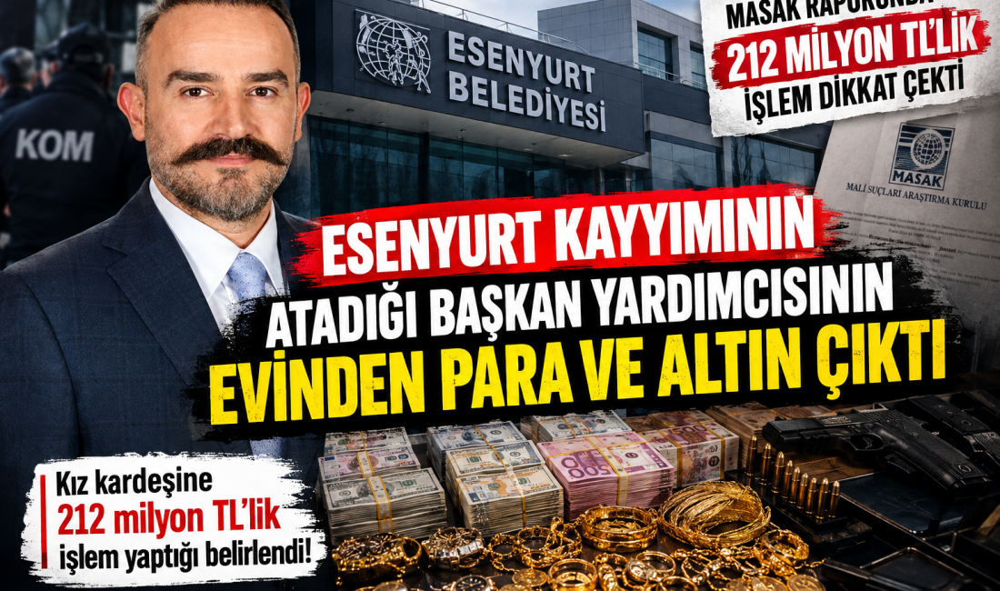 Yusuf Ulutaş’ın evinden para ve altın çıktı Esenyurt Belediyesi'ne yönelik yürütülen soruşturma kapsamında gözaltına alınan Belediye Başkan