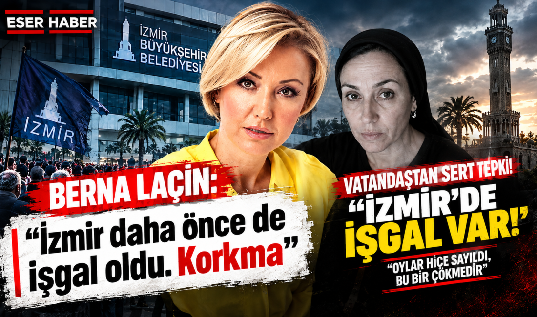 Oyuncu ve sunucu Berna Laçin, İzmir Büyükşehir Belediye Başkanı Cemil