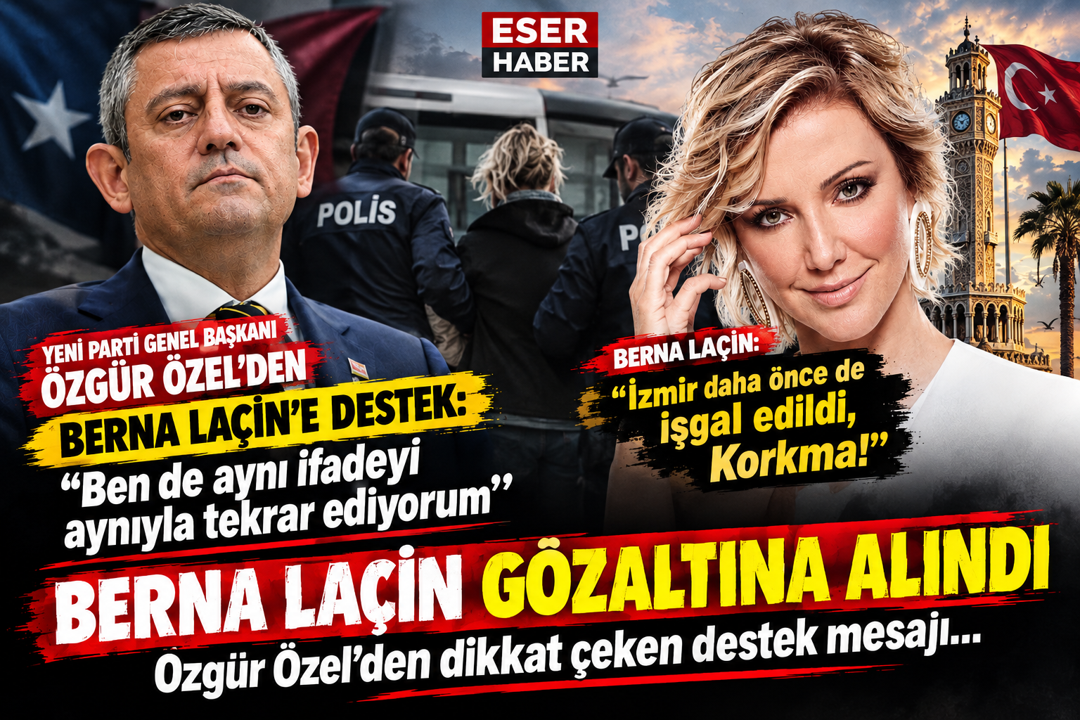 Berna Laçin, “İzmir daha önce de işgal edildi, Korkma!” paylaşımının