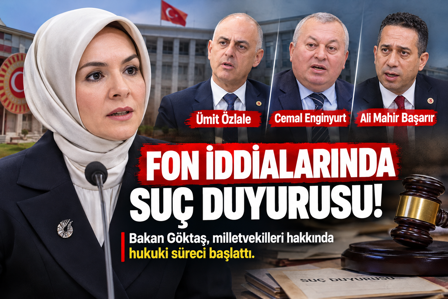 Aile ve Sosyal Hizmetler Bakanı Mahinur Özdemir Göktaş, fon iddiaları